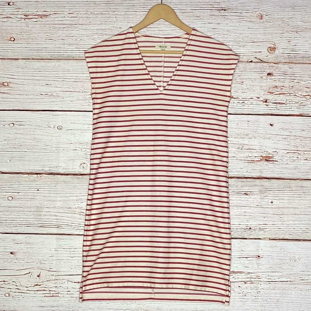 Madewell Striped Vacances Dress Red and White Sz XXS - Picture 7 of 16